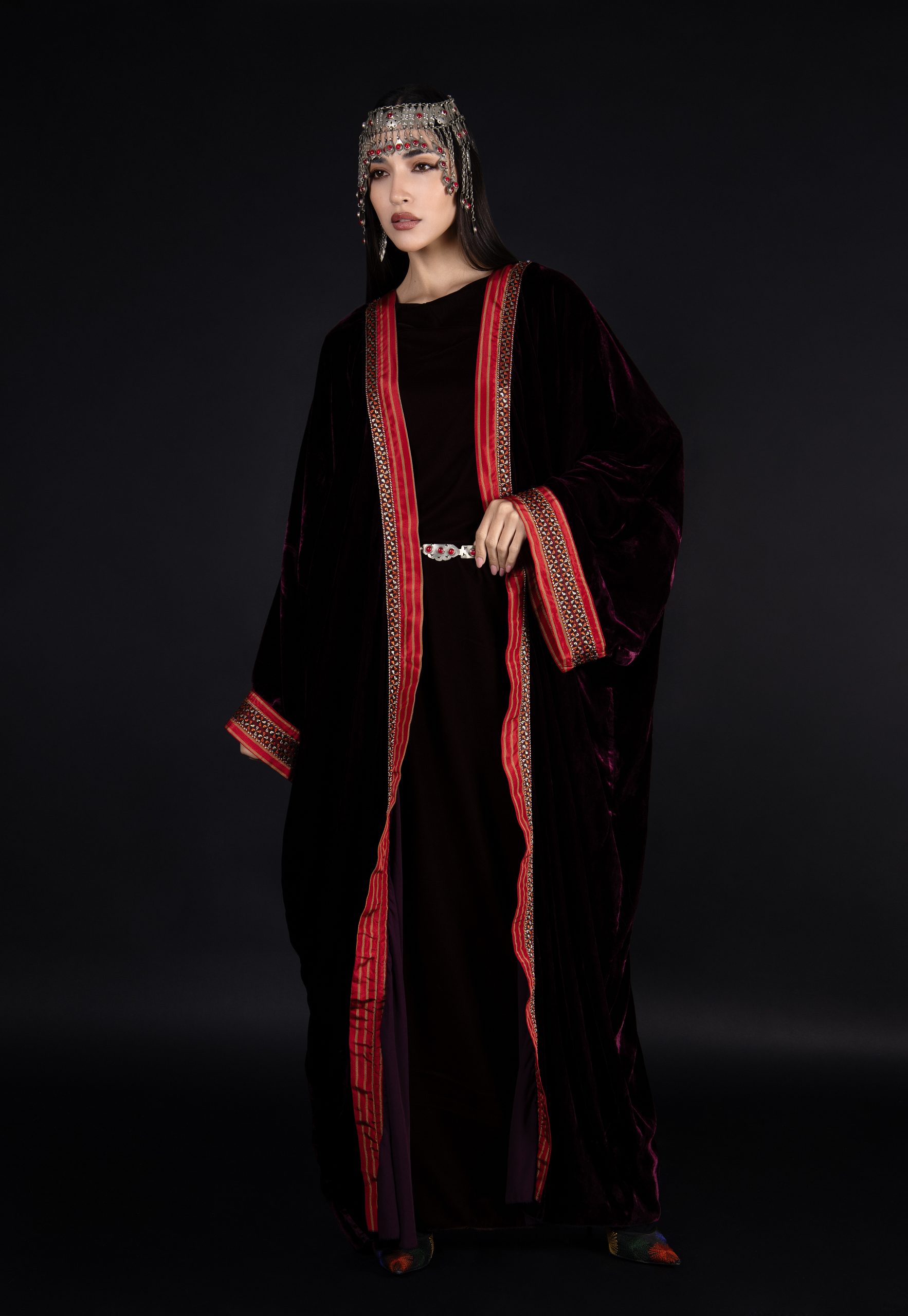 The Royal Maroon Kaftan - Image 8