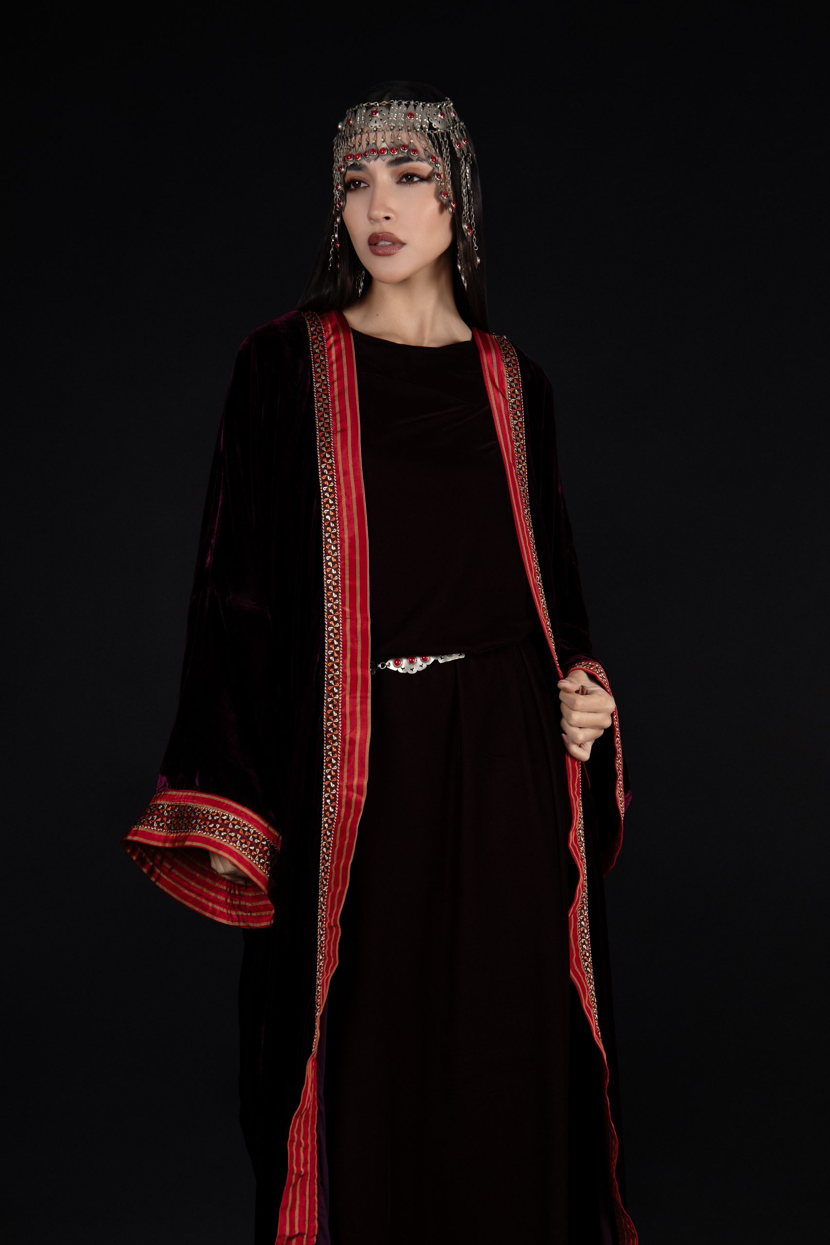 The Royal Maroon Kaftan - Image 7