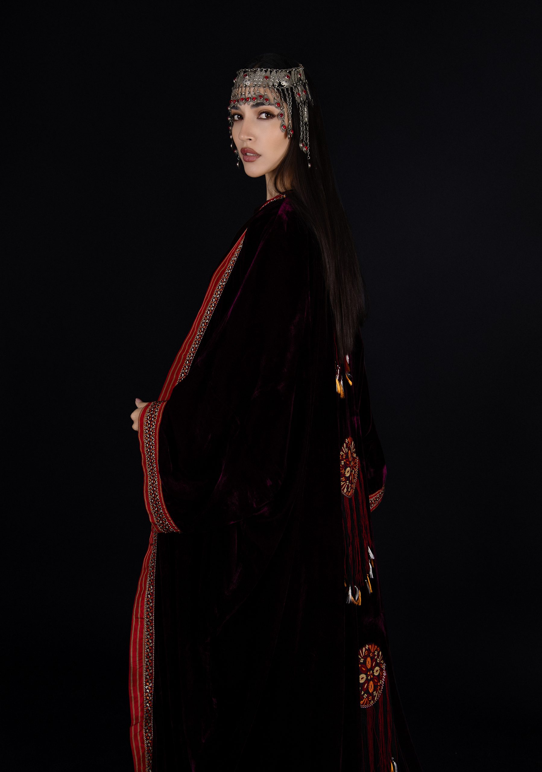 The Royal Maroon Kaftan - Image 6