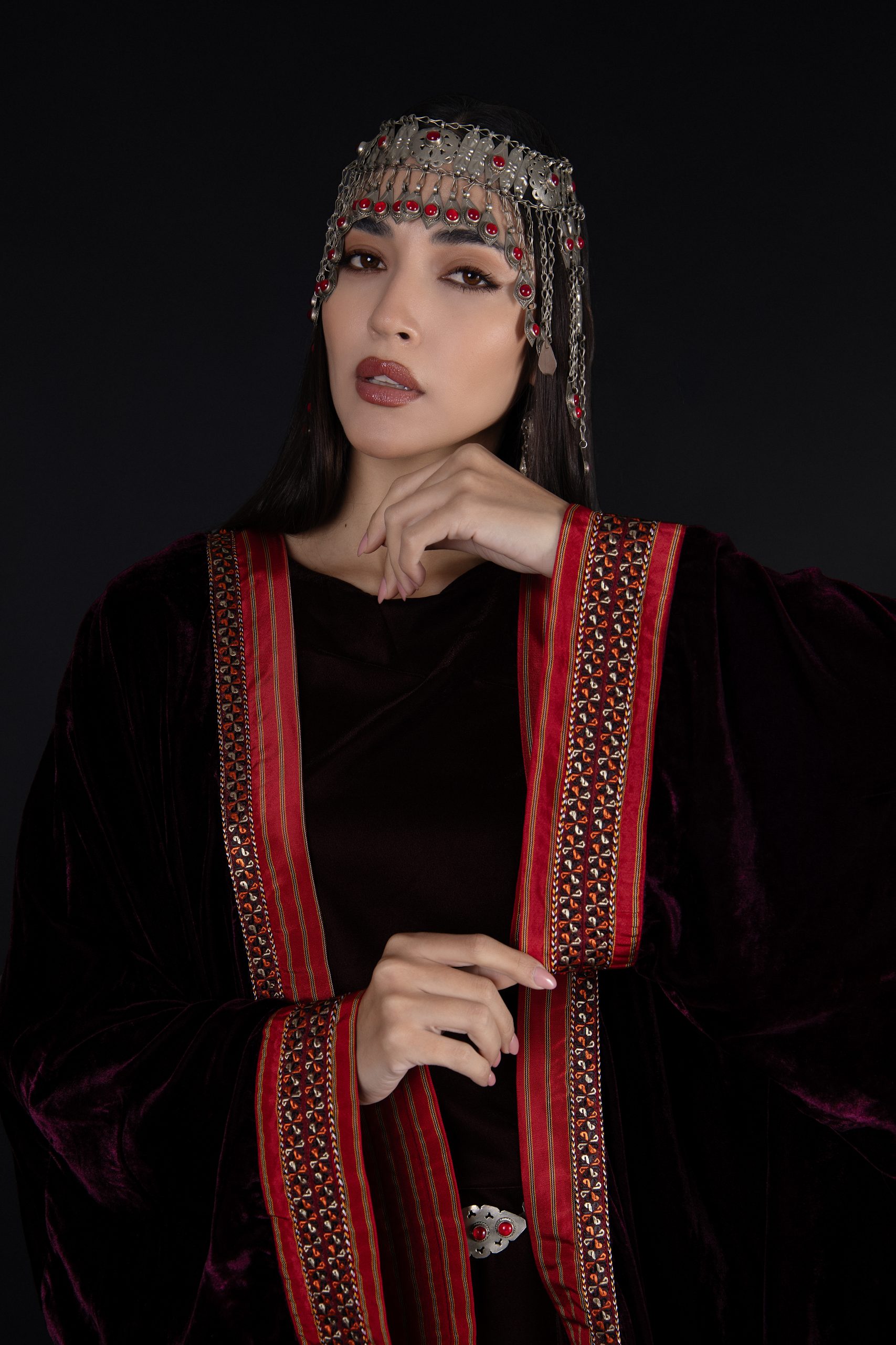 The Royal Maroon Kaftan - Image 5