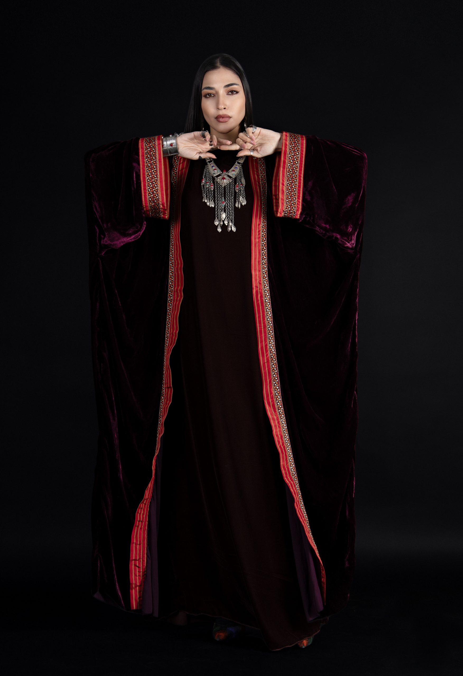 The Royal Maroon Kaftan - Image 3
