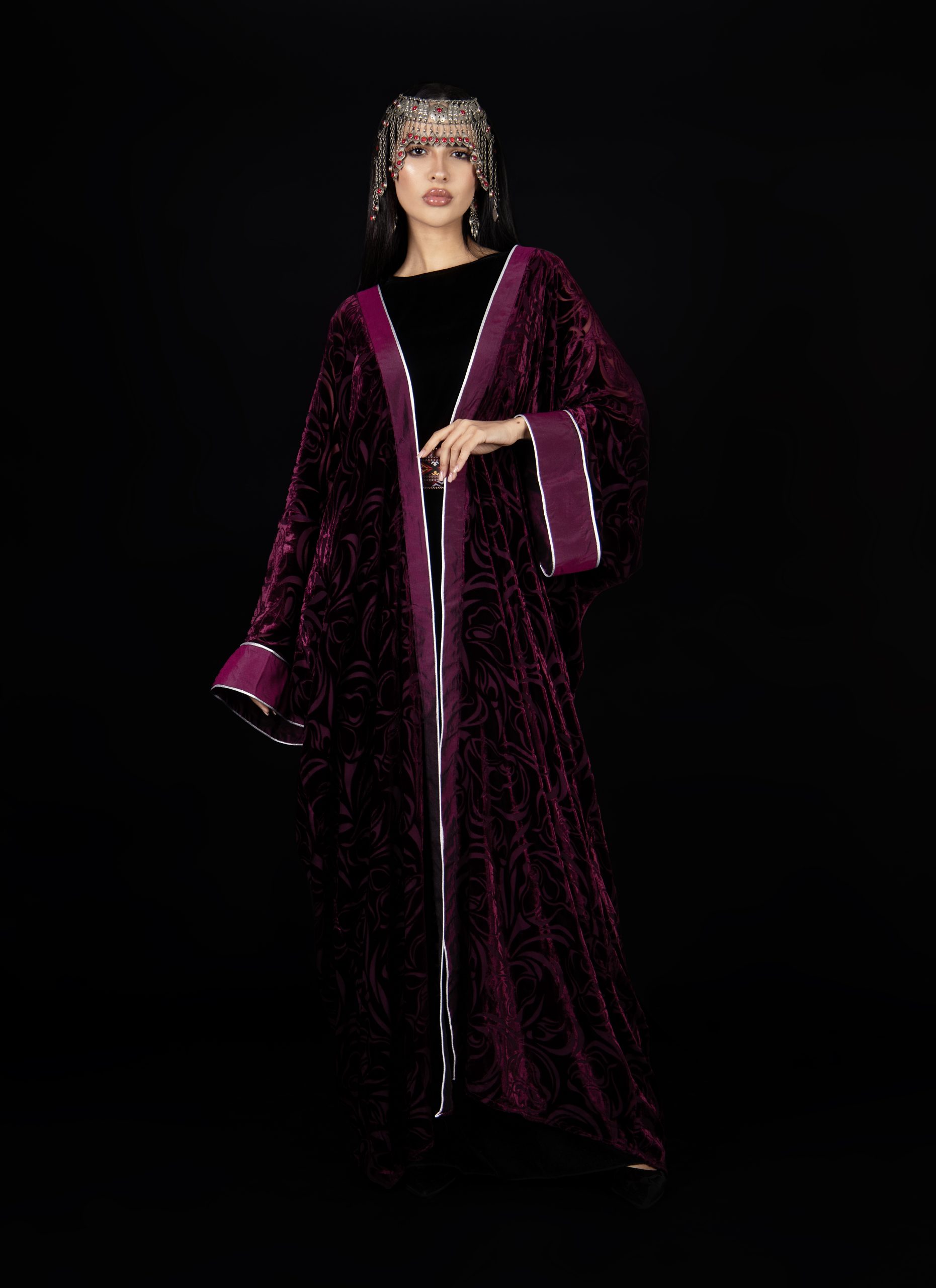 La Viv Plum Kaftan - Image 5