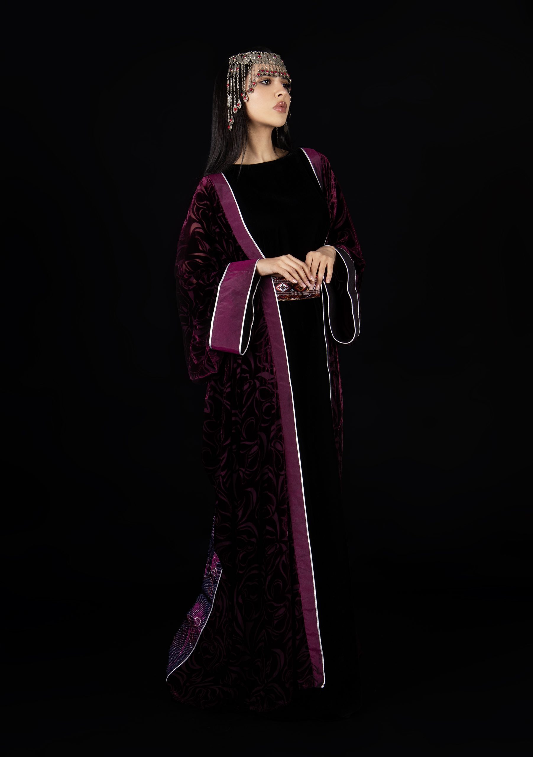La Viv Plum Kaftan - Image 6